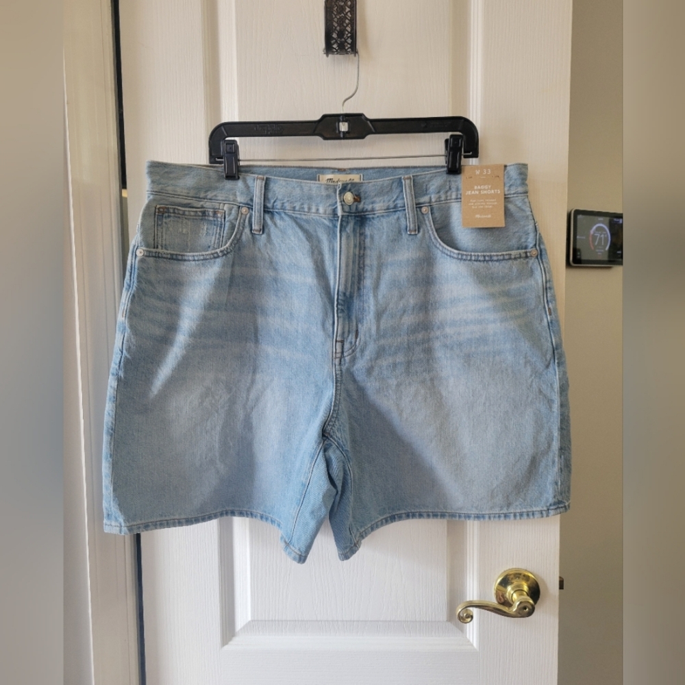 Madewell Light Blue Jean Shorts